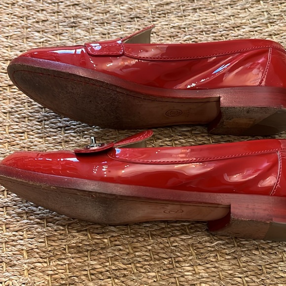 Patent red Chanel loafers - Picture 5 of 6